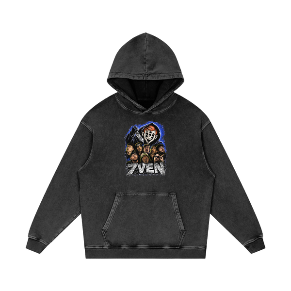 7ven HALLOWEEN Theme Oversized Washed Hoodie