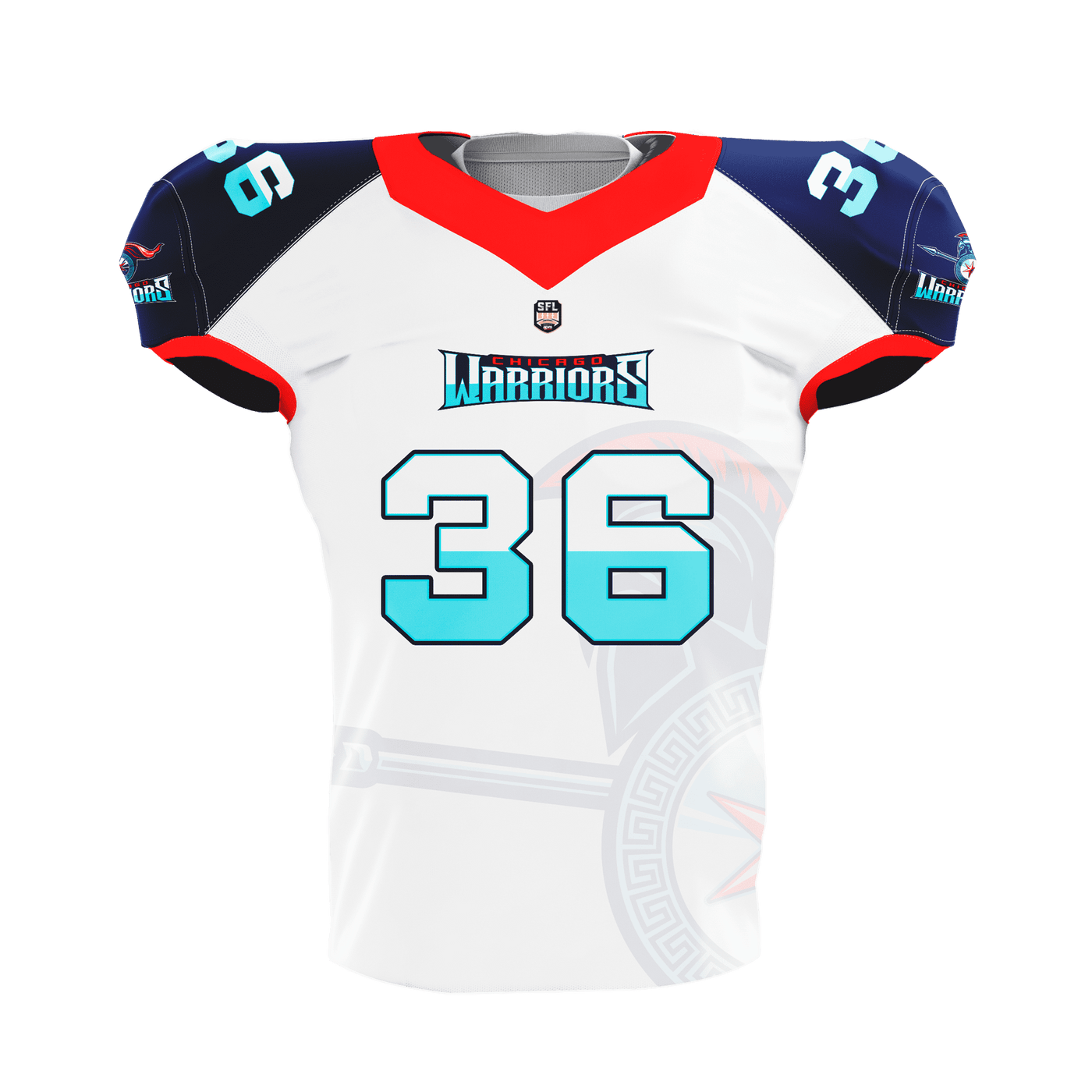 Chicago Warriors Pro Football Jersey