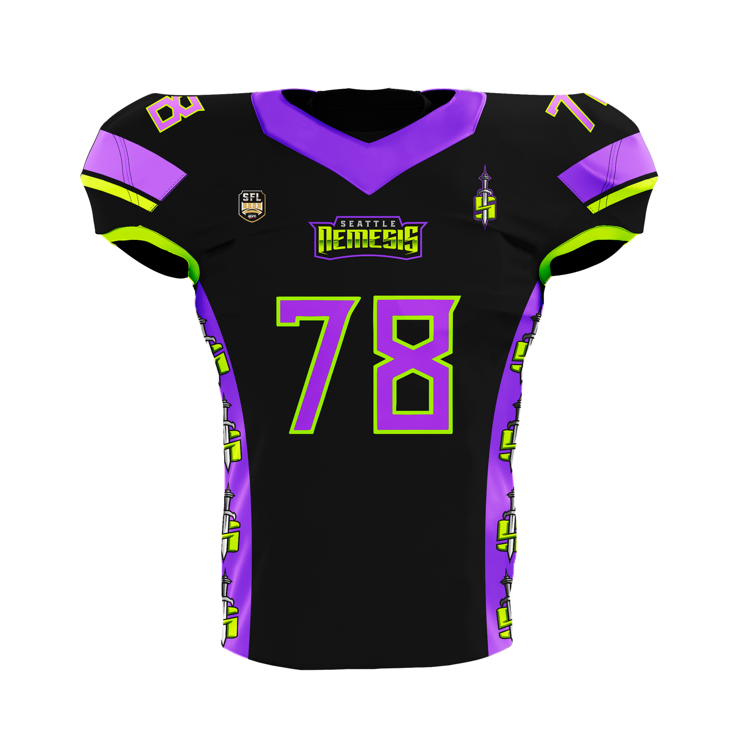 Seattle Nemesis Pro Football Jersey