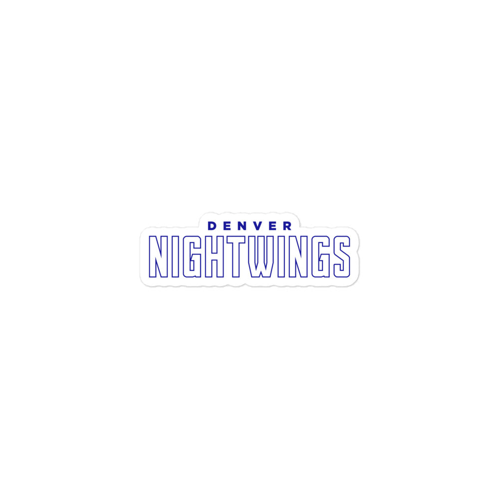Denver Night Wings Esports Bubble-free stickers