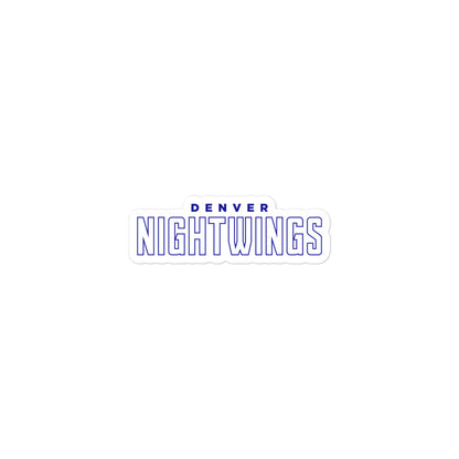 Denver Night Wings Esports Bubble-free stickers