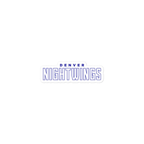 Denver Night Wings Esports Bubble-free stickers