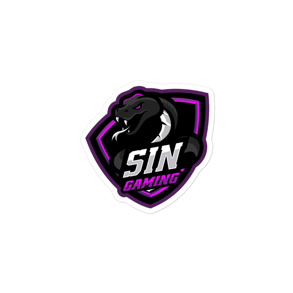SIN Gaming Bubble-free stickers
