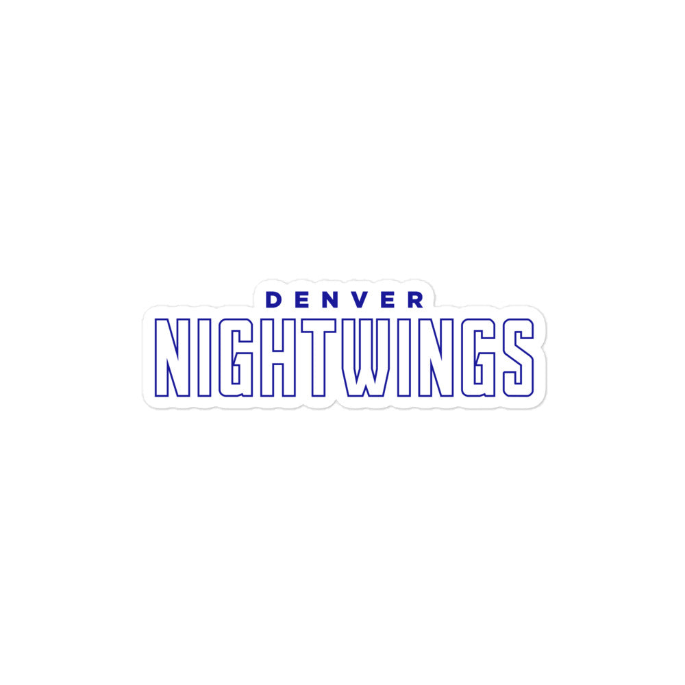 Denver Night Wings Esports Bubble-free stickers