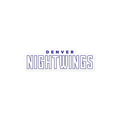 Denver Night Wings Esports Bubble-free stickers