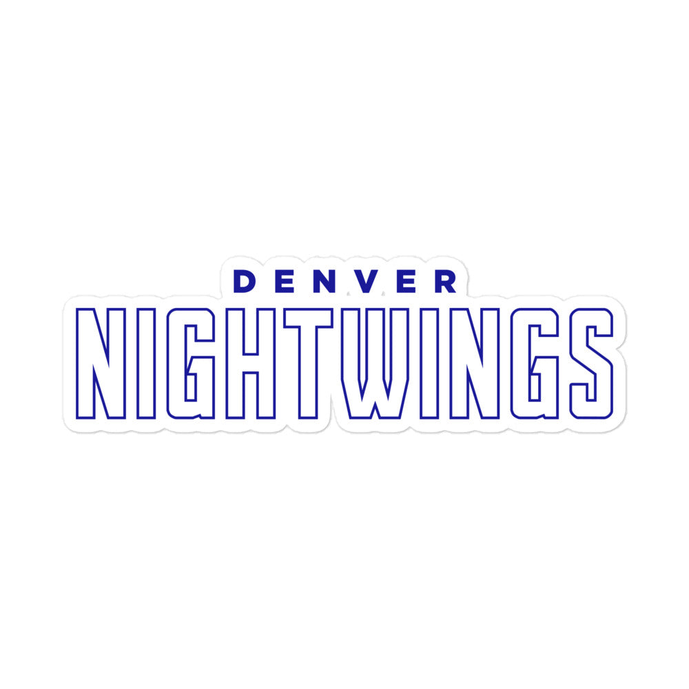 Denver Night Wings Esports Bubble-free stickers