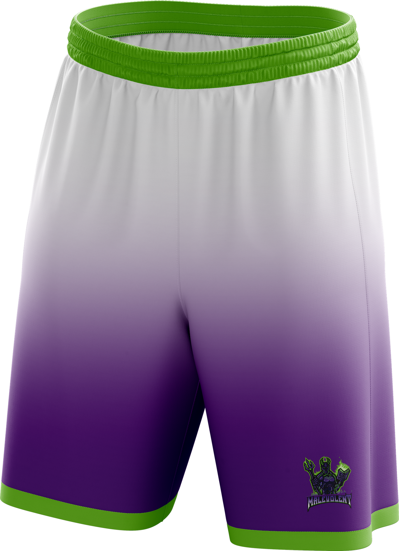 Malevolent Esports Club Premium Shorts White