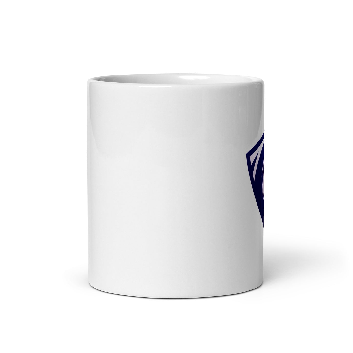 Clever White glossy mug