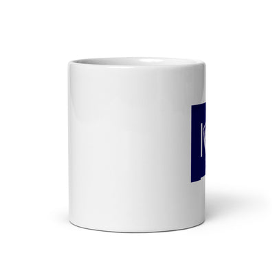 Clever White glossy mug