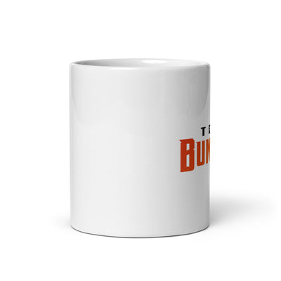 Bumrush White glossy mug