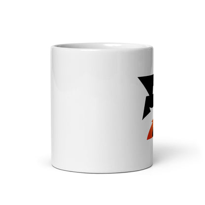 Bumrush White glossy mug