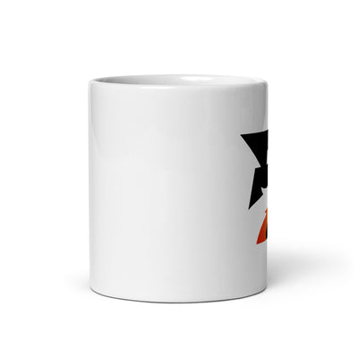 Bumrush White glossy mug