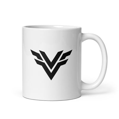 Valorous White glossy mug