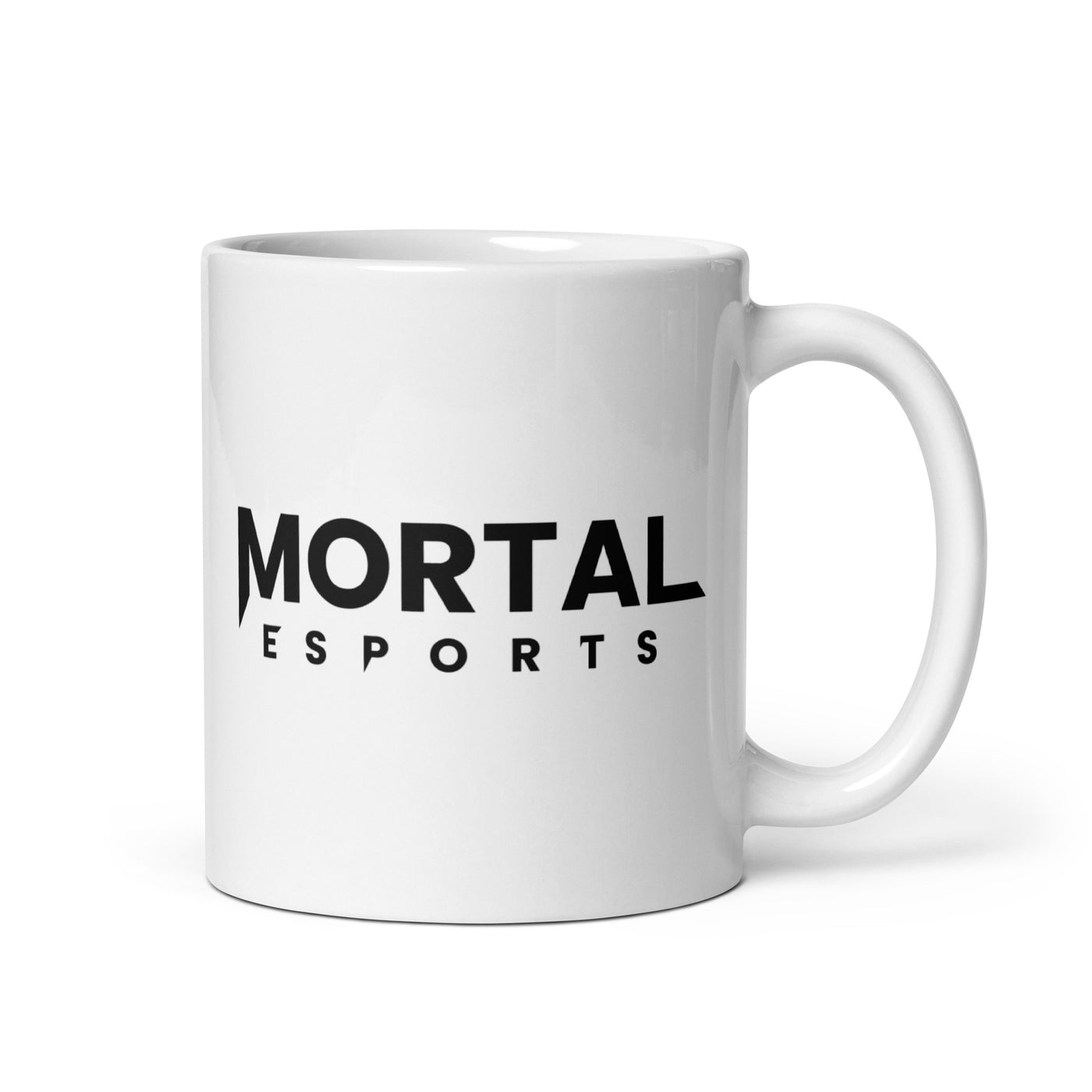 Mortal Esports White glossy mug