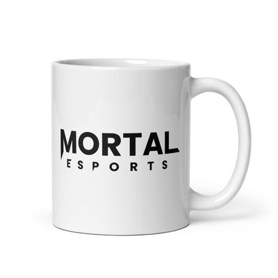 Mortal Esports White glossy mug