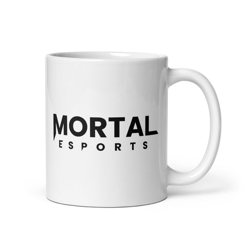 Mortal Esports White glossy mug