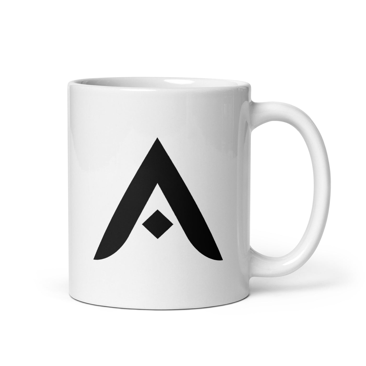 Aware White glossy mug