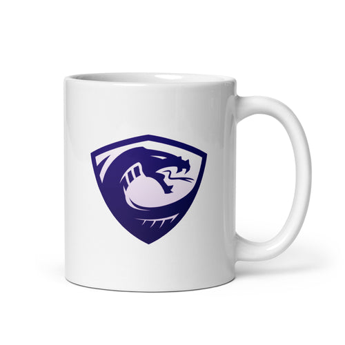 Clever White glossy mug