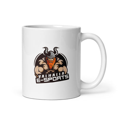 Valhalla Esports White glossy mug