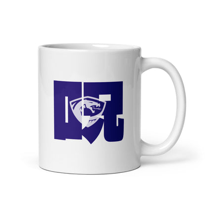 Clever White glossy mug