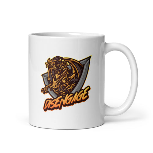 Disengage White glossy mug
