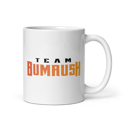 Bumrush White glossy mug