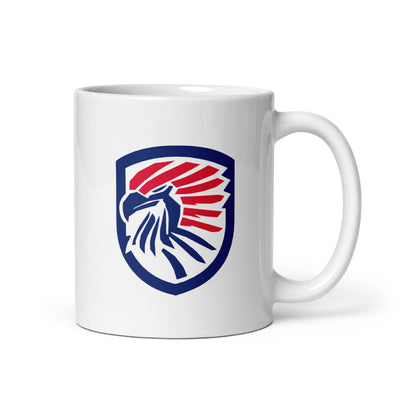 Primal Instinct White glossy mug