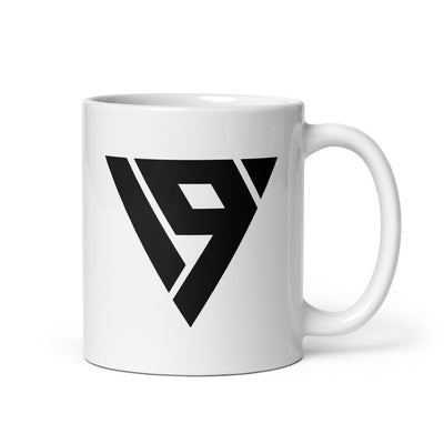 V9 Esports White glossy mug