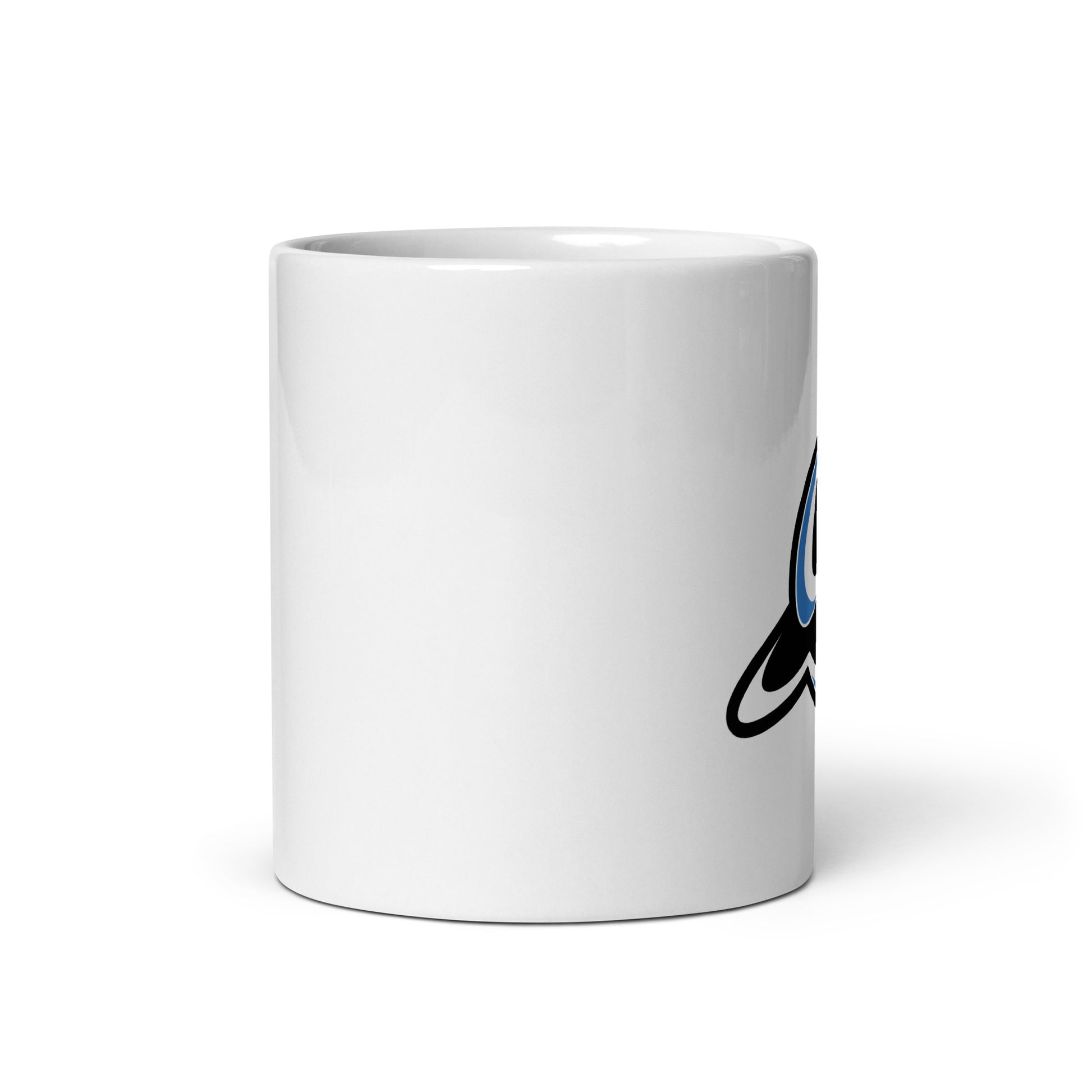 Orbit White glossy mug