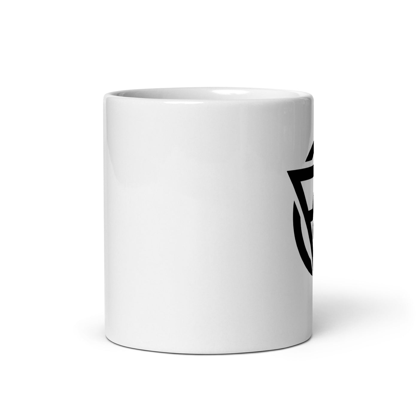 Project Above White glossy mug