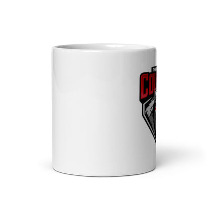 Philadelphia Cougars White glossy mug