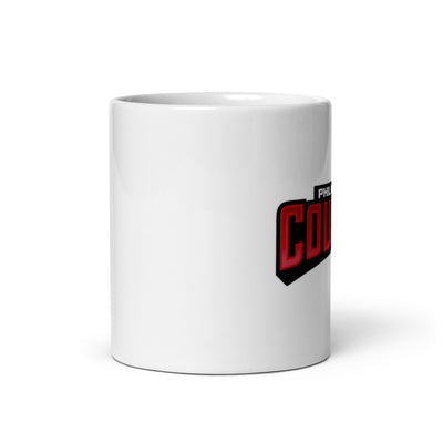 Philadelphia Cougars White glossy mug