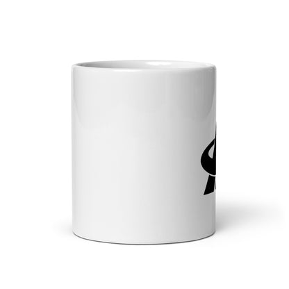 Aspire to Achieve White glossy mug