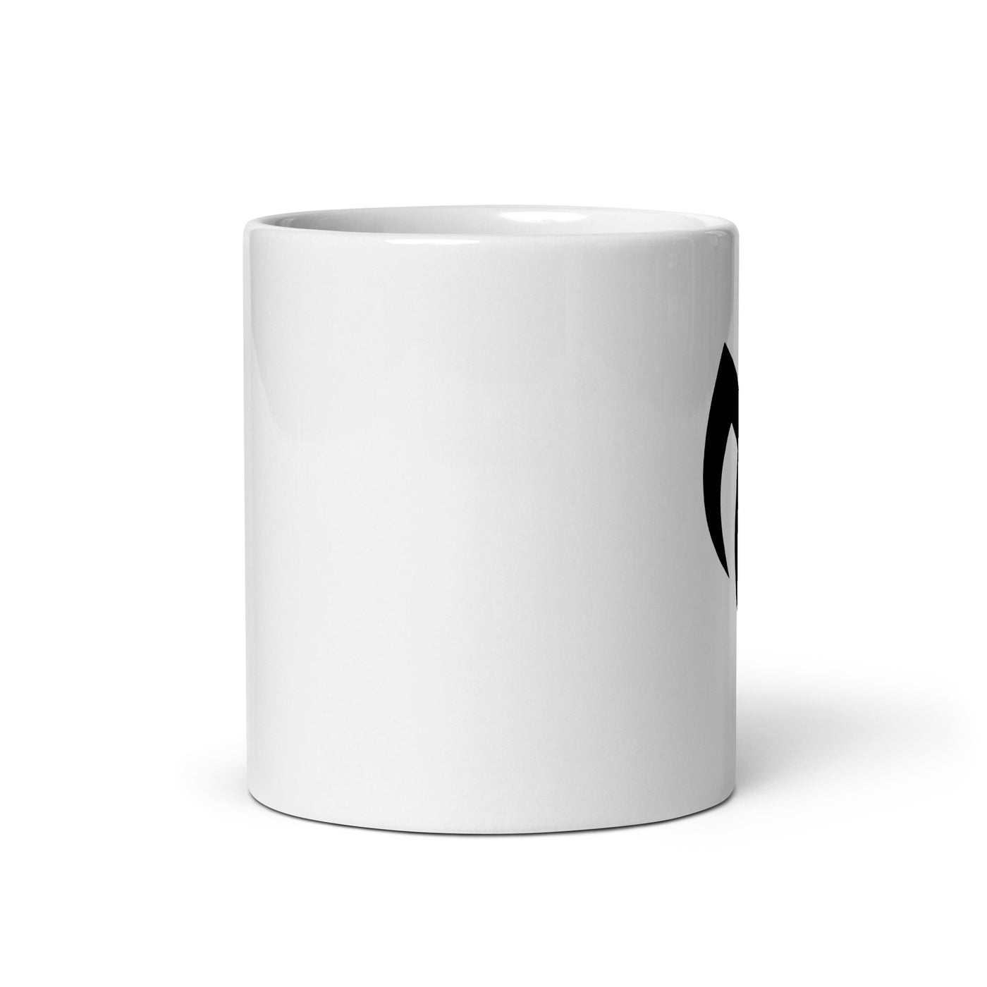 Dire Rebellion White glossy mug