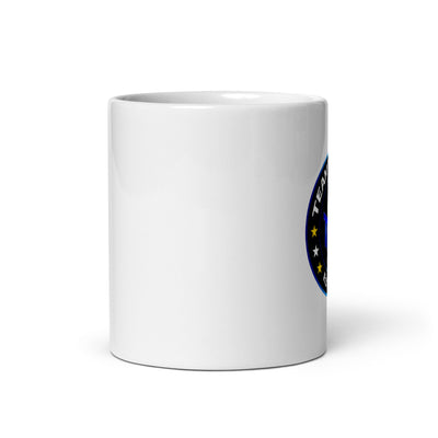 TMK White glossy mug