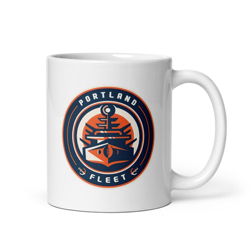 Protland Fleet White glossy mug