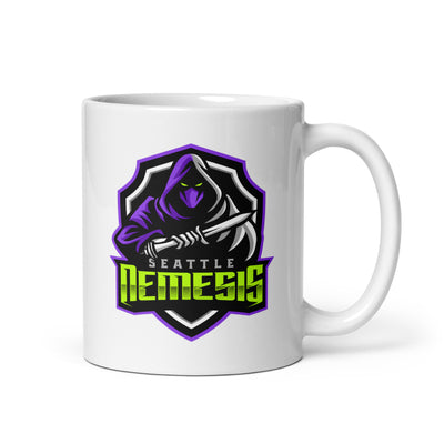 Seattle nemesis White glossy mug