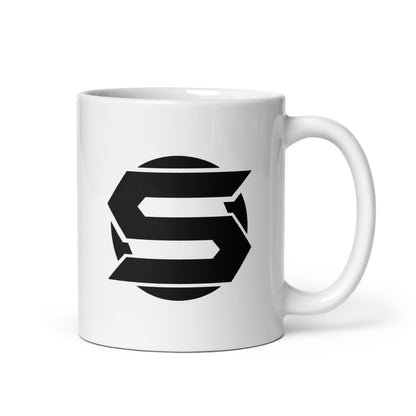 New York Sleepless Gaming White glossy mug