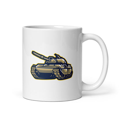 Alamo City Artillery White glossy mug