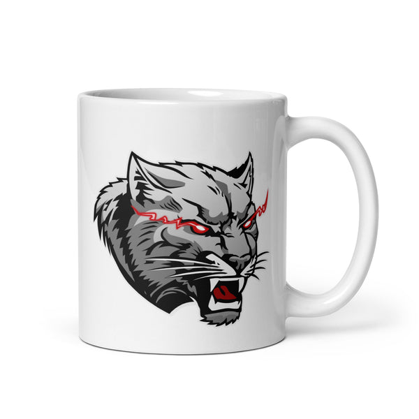 Philadelphia Cougars White glossy mug