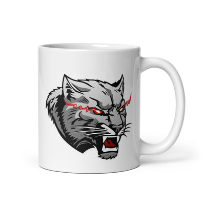 Philadelphia Cougars White glossy mug