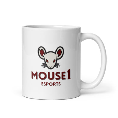 Mouse1 Esports White glossy mug