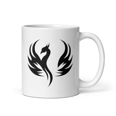 Uprise White glossy mug