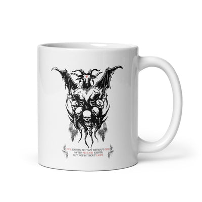 Dire Rebellion White glossy mug