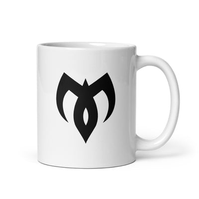 Dire Rebellion White glossy mug