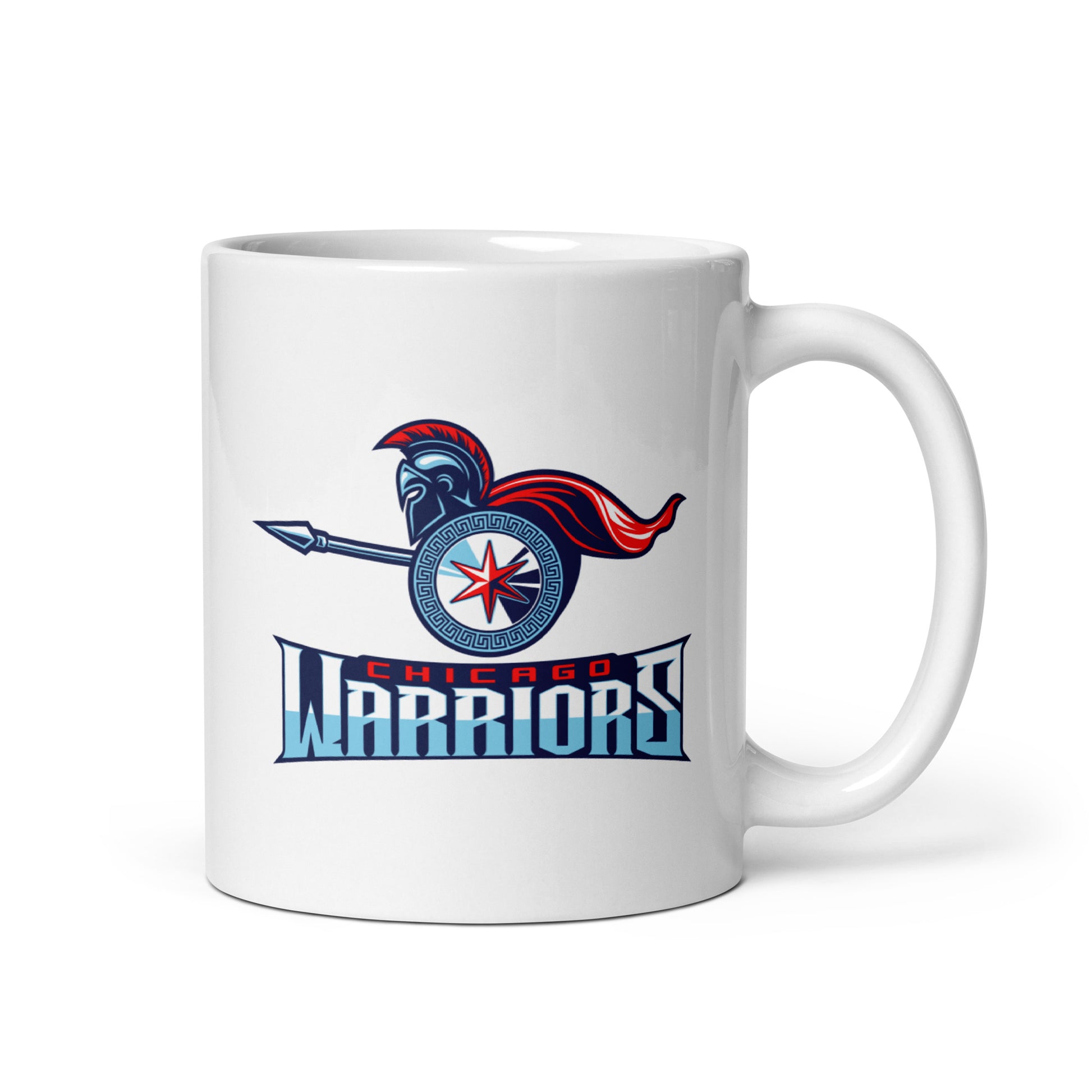 Chicago Warriors White glossy mug