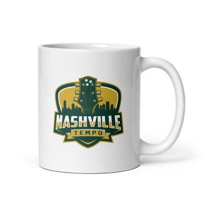 Nashville White glossy mug