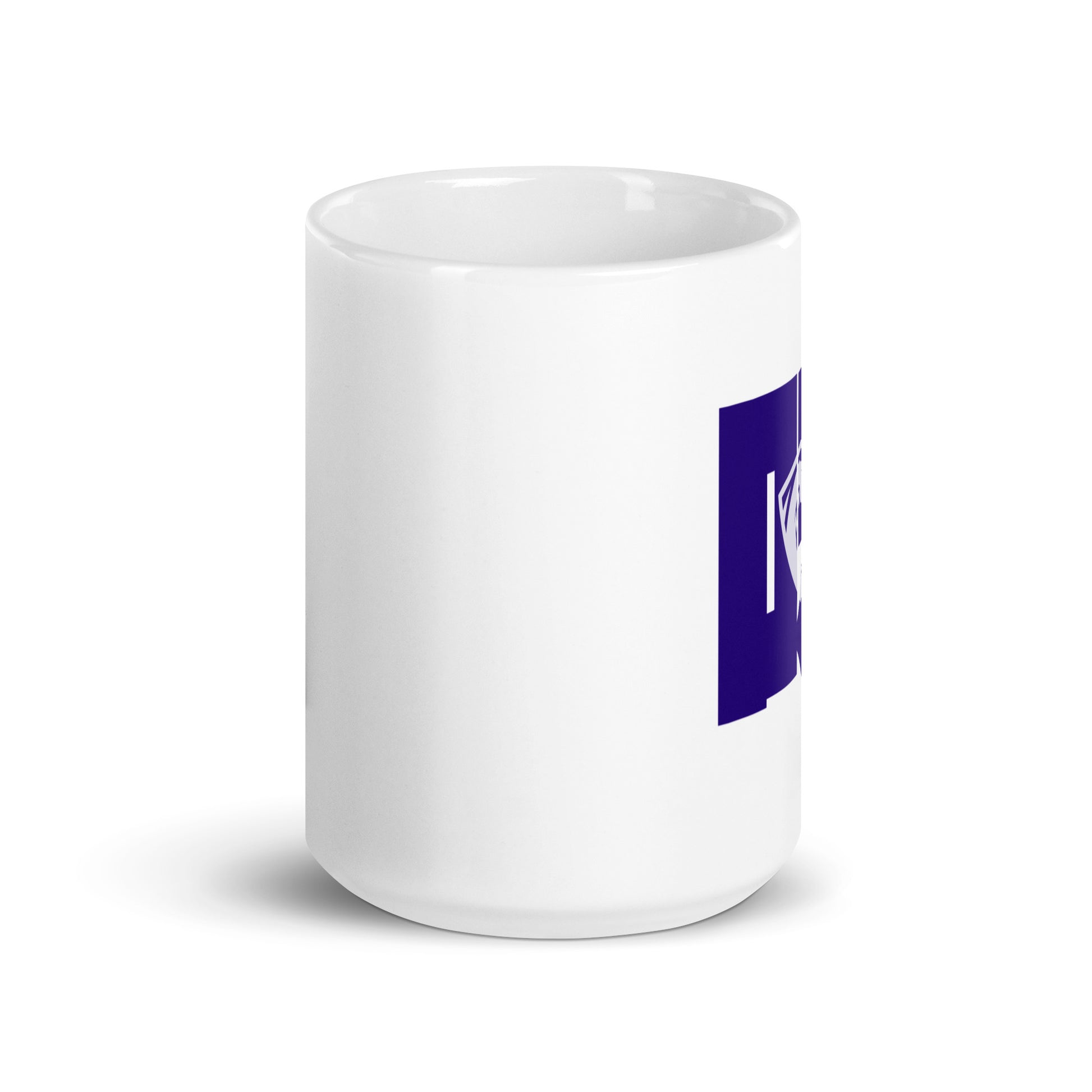 Clever White glossy mug