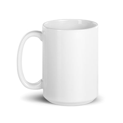 Clever White glossy mug