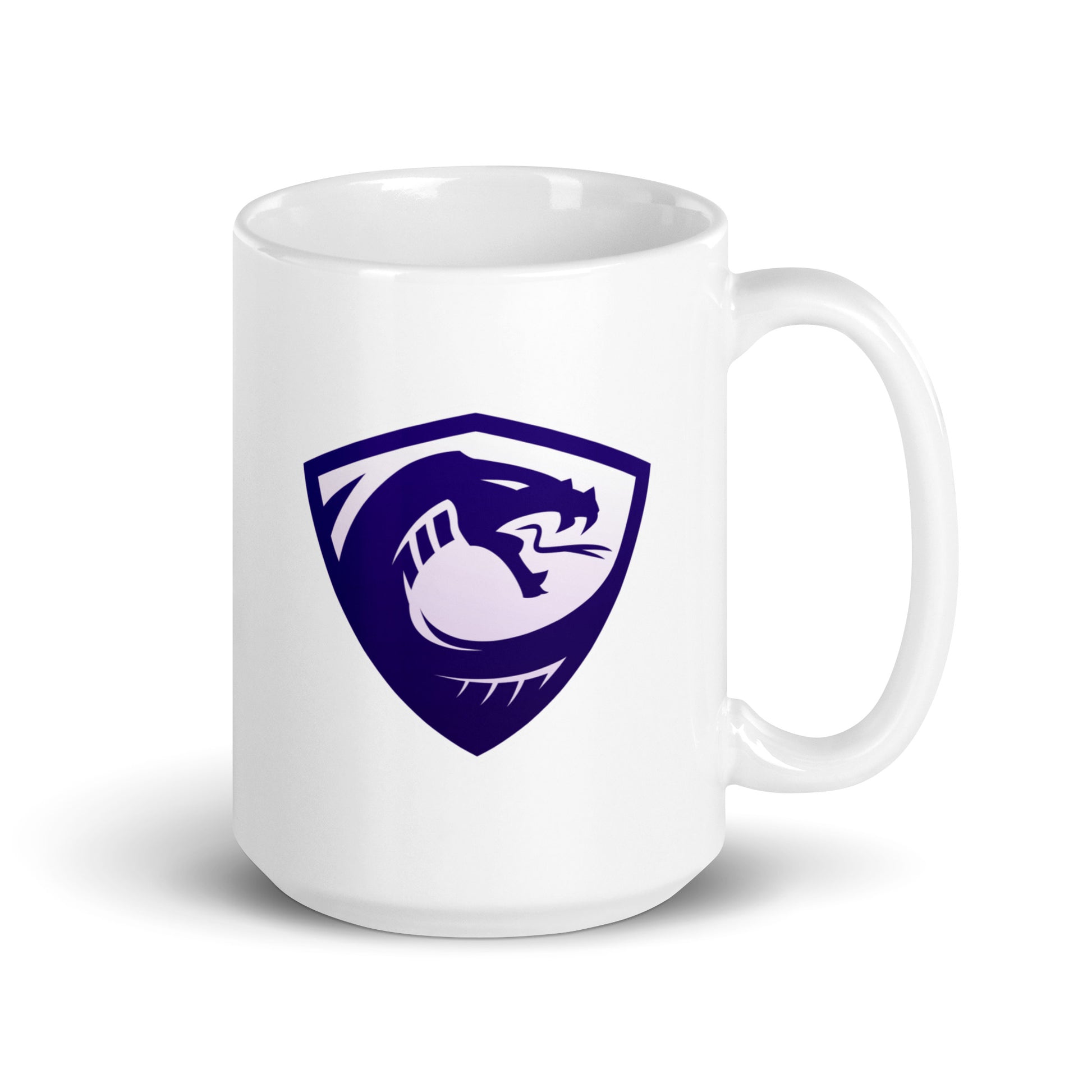 Clever White glossy mug